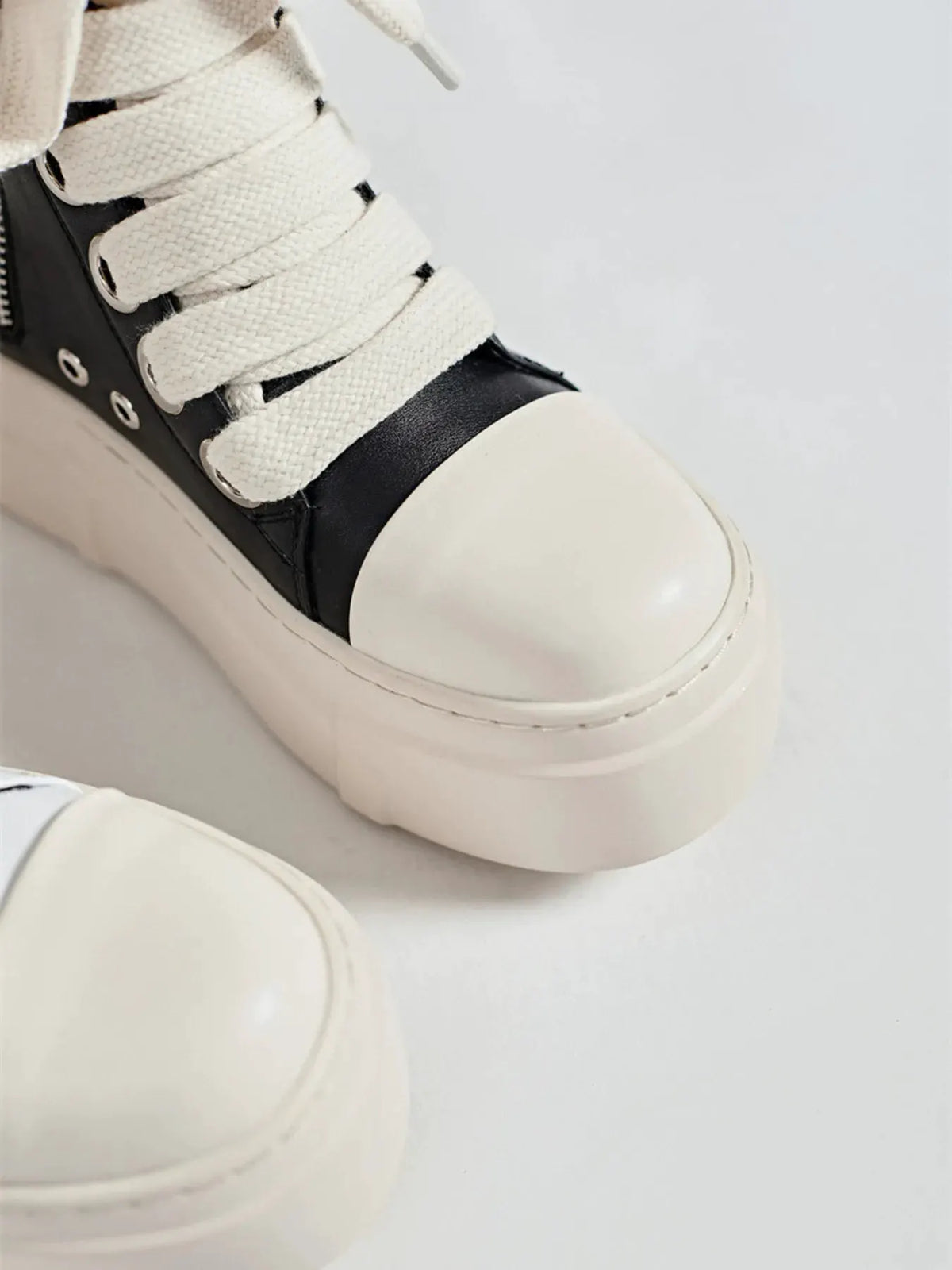 Platform Lace Up Contrast Sneakers by Partner Label