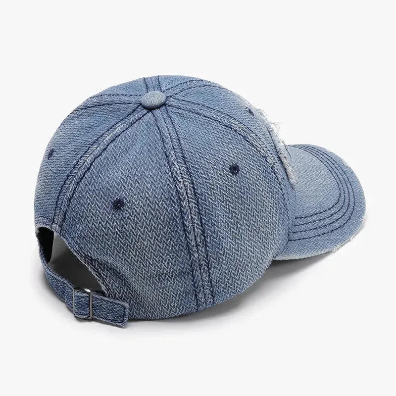 Letter Adjustable Cotton Baseball Cap by Partner Label