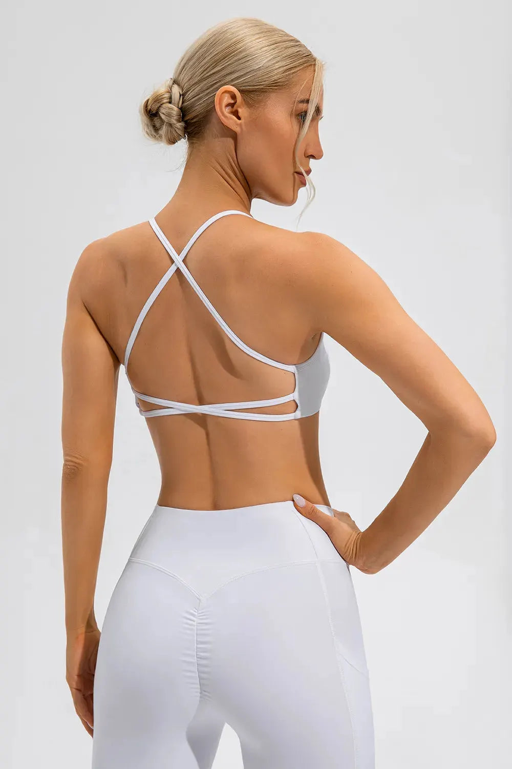 Crisscross Spaghetti Strap Active Cami by Partner Label