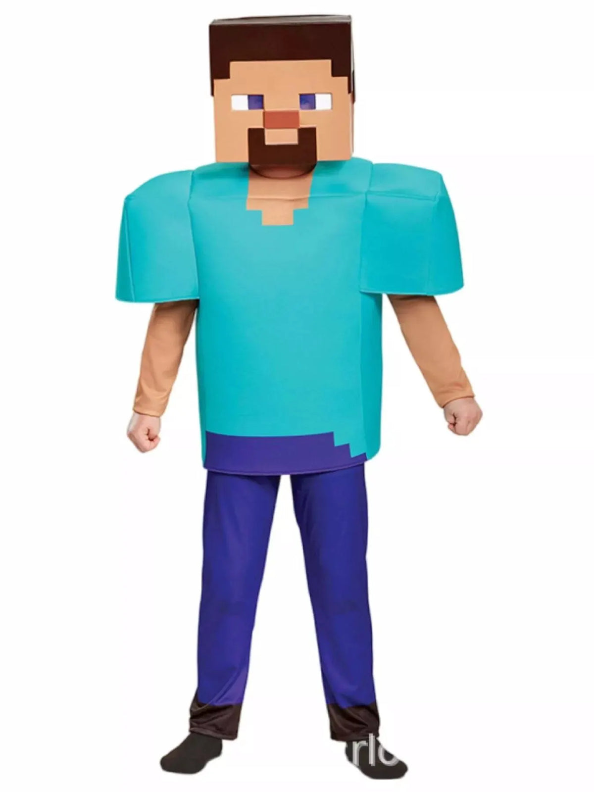 Children's Minecraft Pixelated Print Costume Set by Trendsi