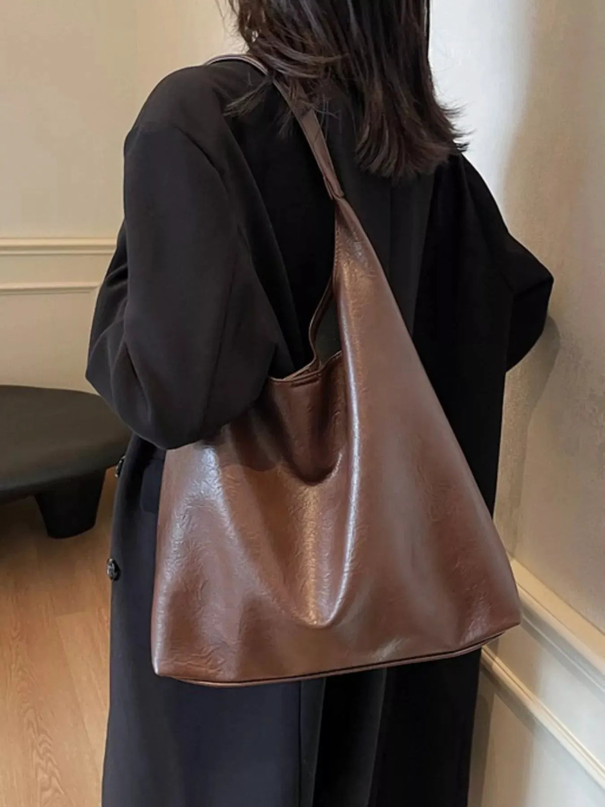 PU Leather Tote Bag by Partner Label