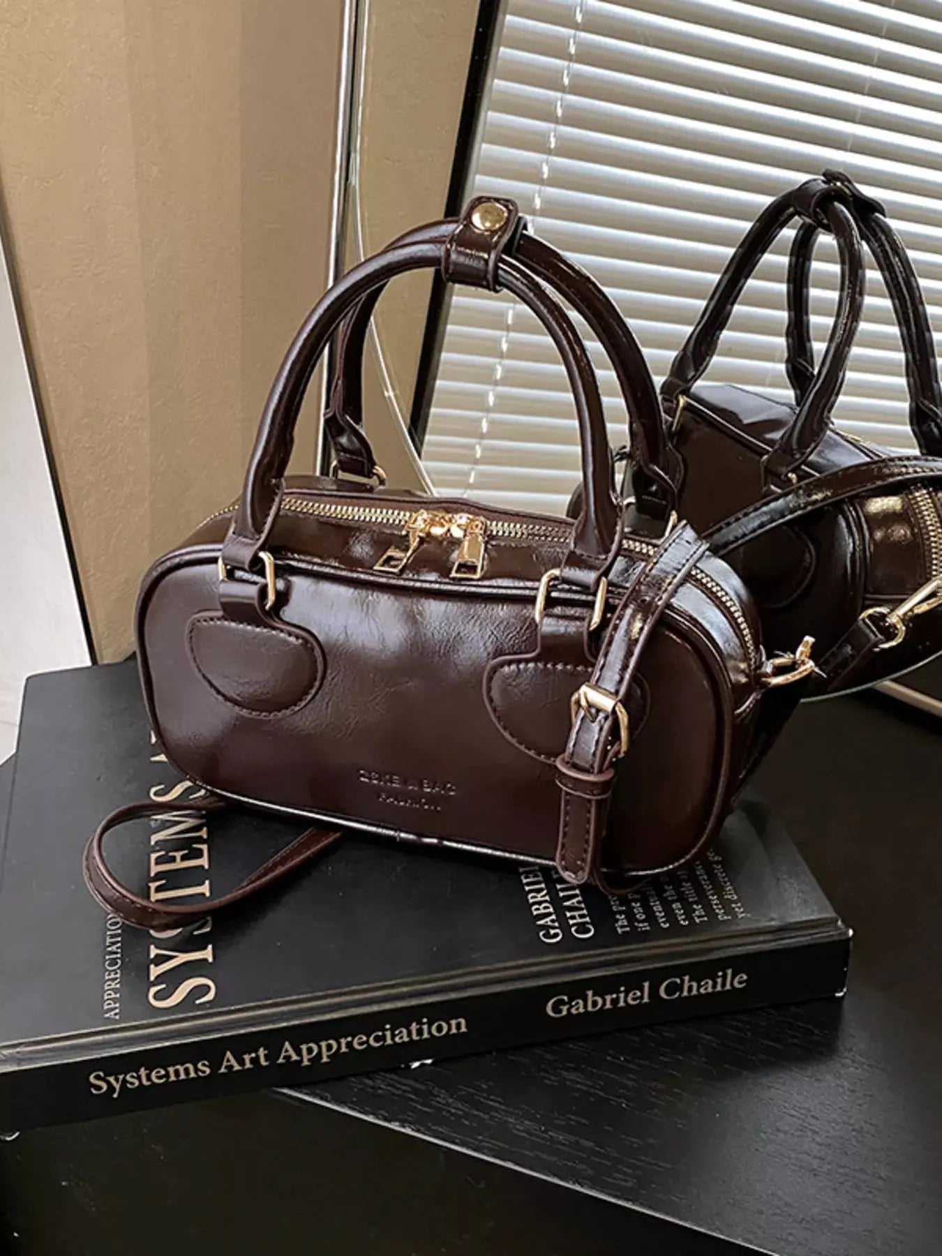 Vintage Style Crossbody Bag with Charm by Partner Label