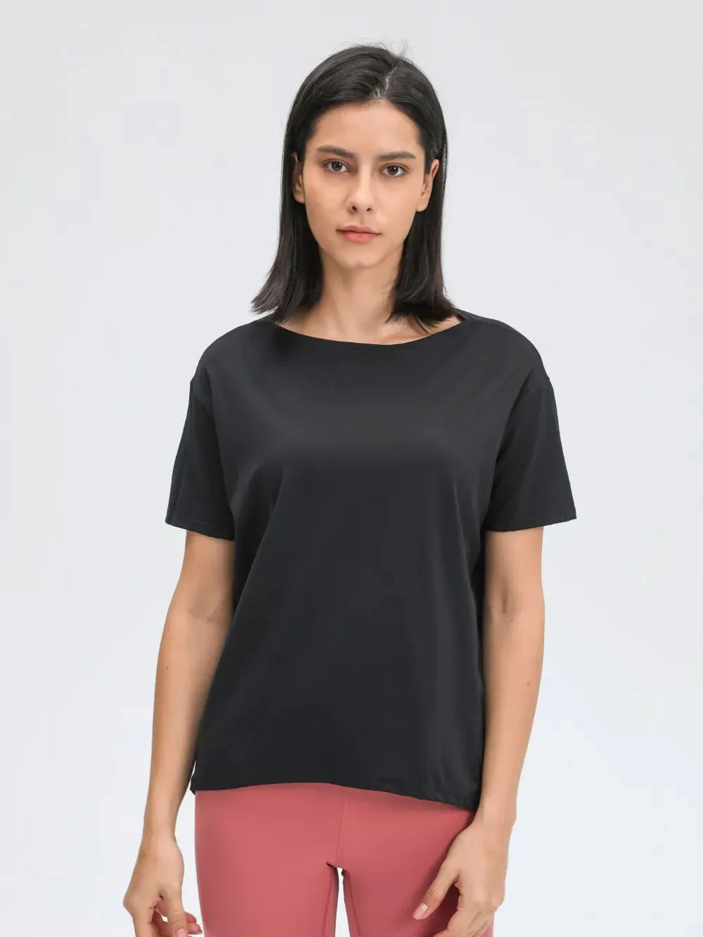 Millennia Round Neck Short Sleeve Active T-Shirt by Millennia