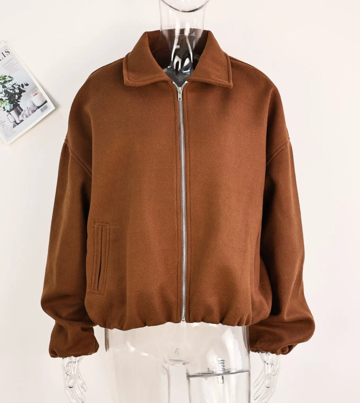 Short Loose Jacket Coat Women by Maiden-Art