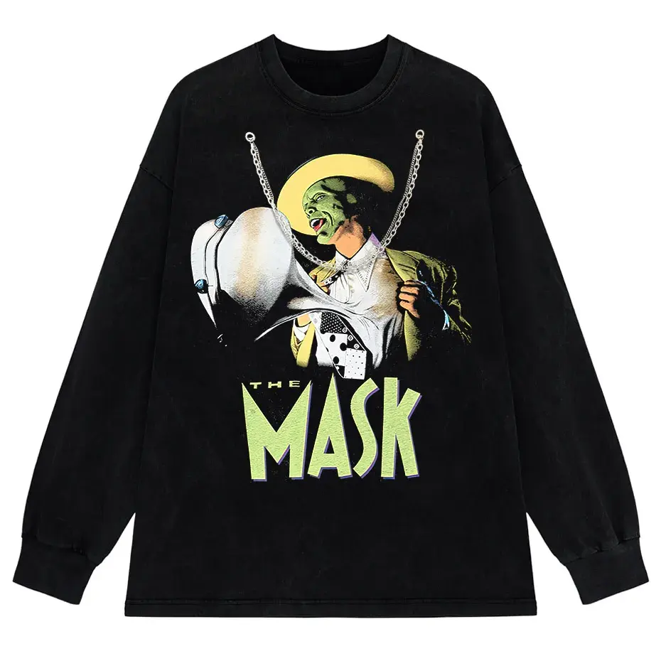 Hip Hop Spoof Portrait Graphic Washed Distressed T-Shirt by Vimost Shop