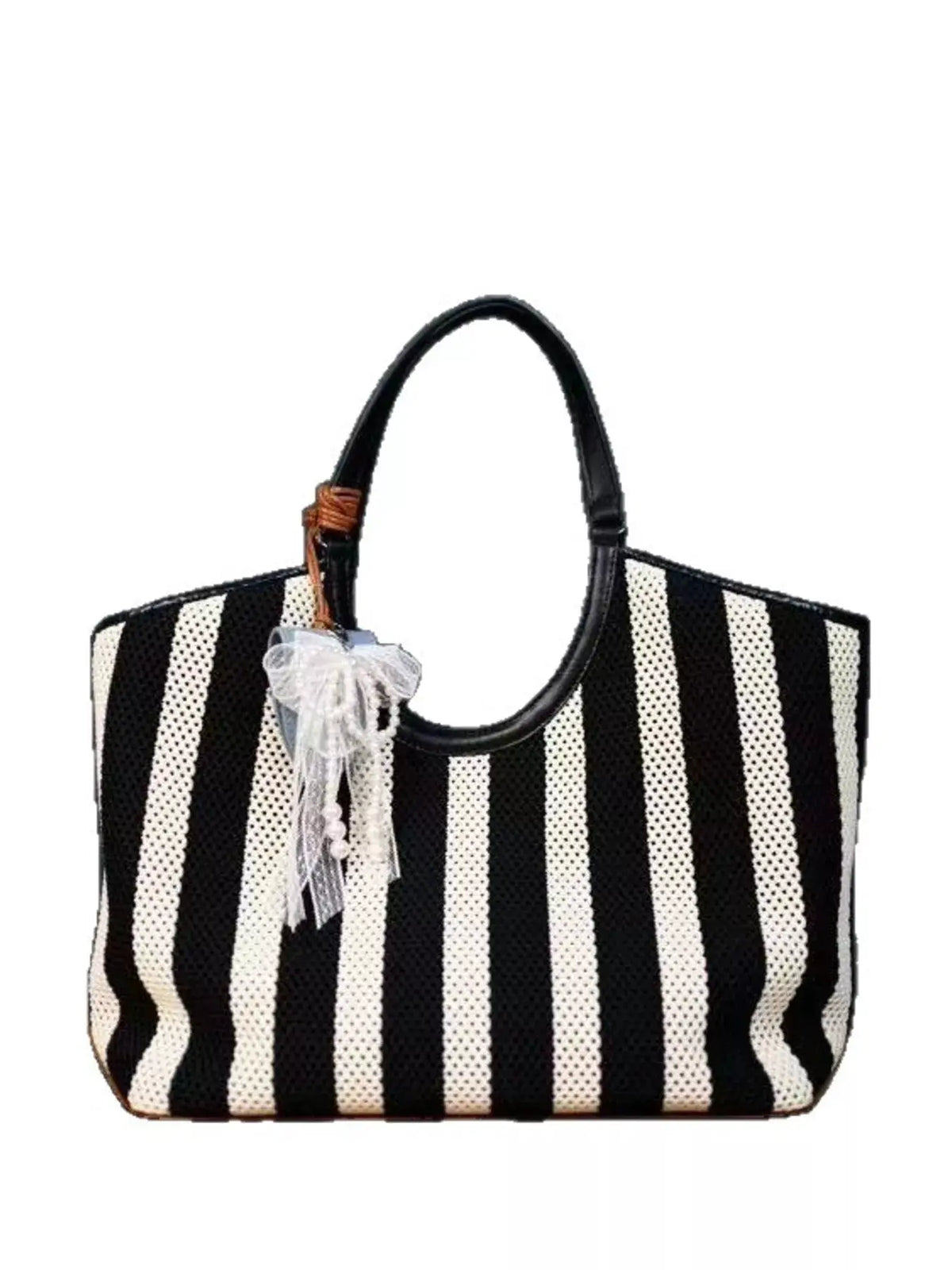 Contrast Striped Tote Bag by Partner Label