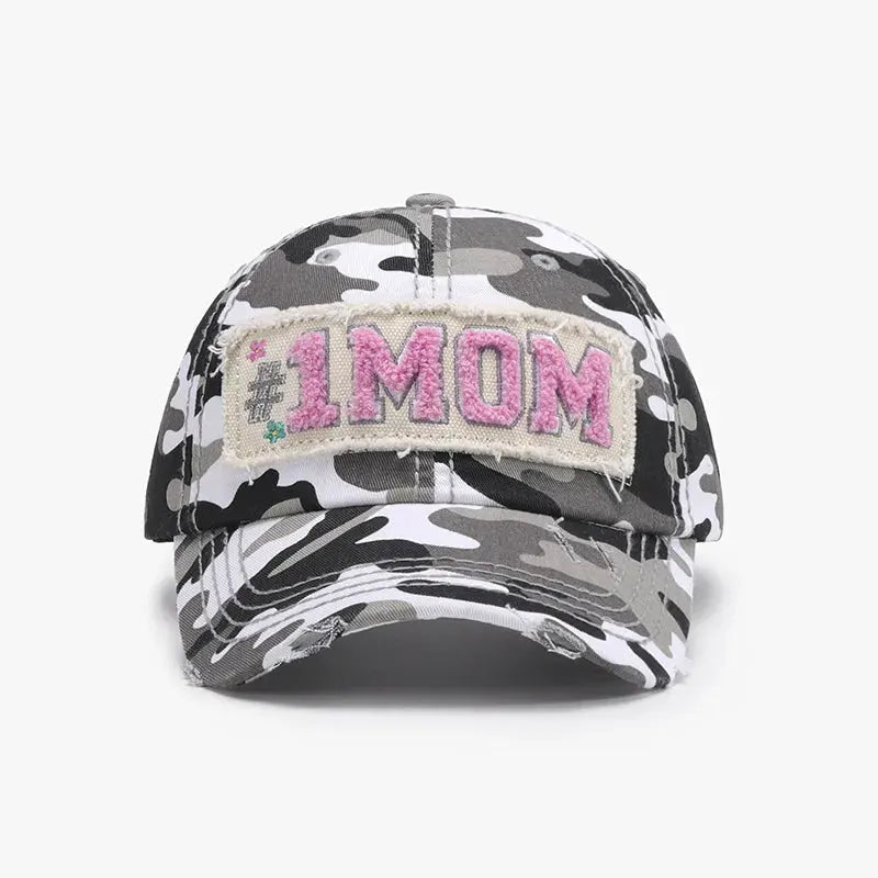 Letter Adjustable Cotton Baseball Cap by Partner Label