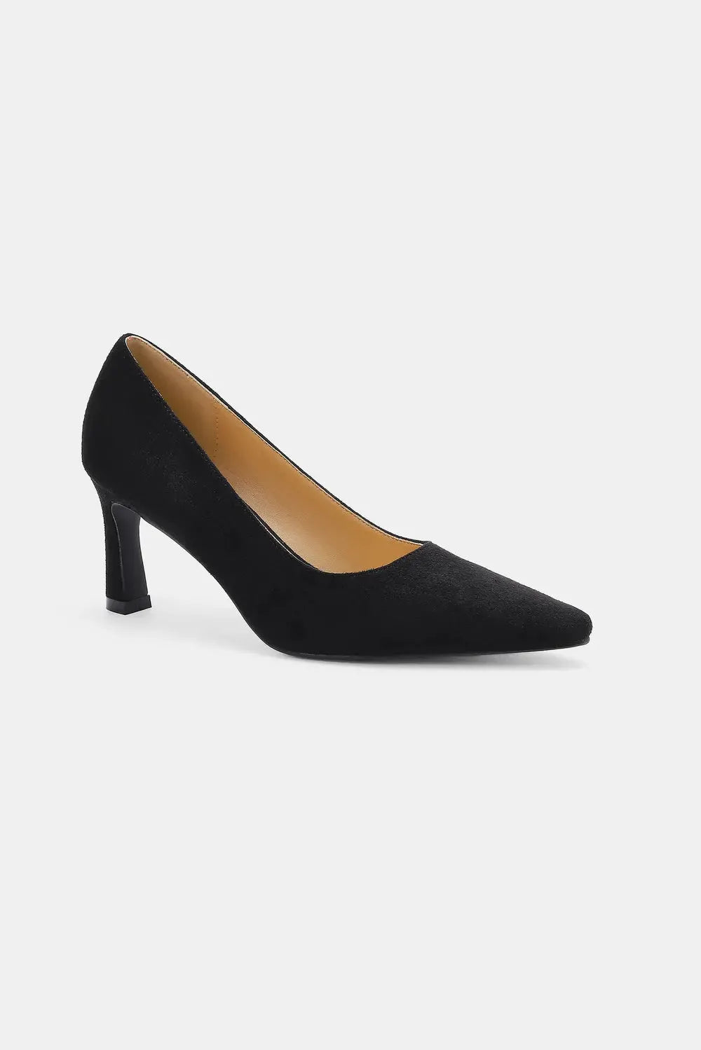 Beast Fashion Faux Suede Point Toe Pumps by Beast Fashion
