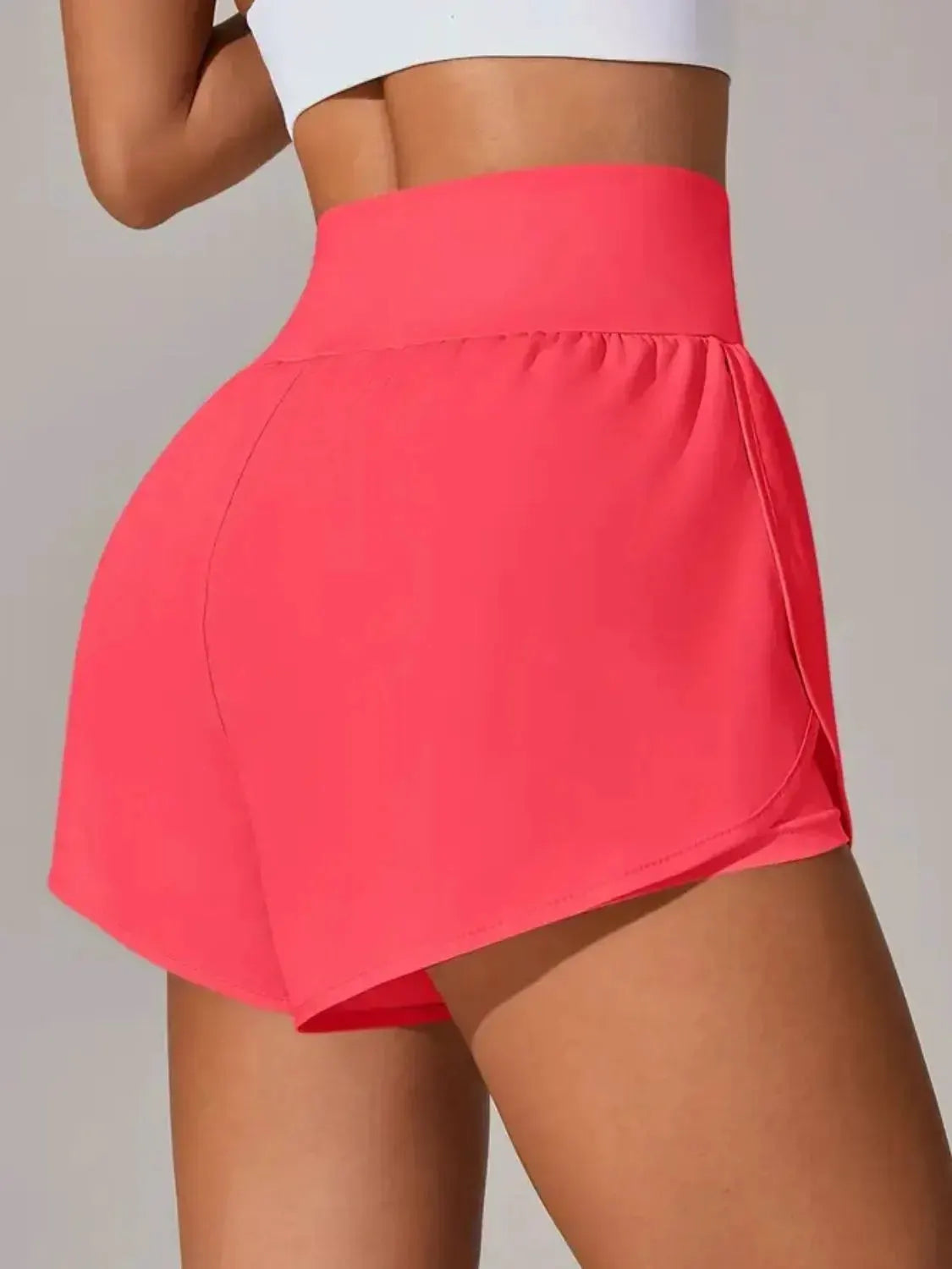 Pocketed High Waist Active Shorts by Partner Label