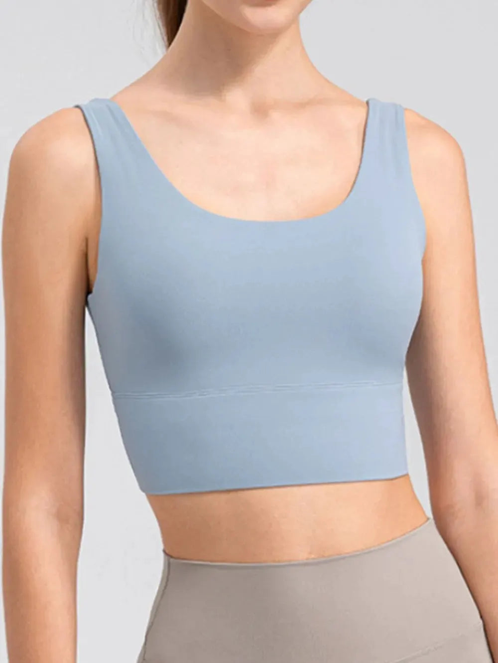 Scoop Neck Wide Strap Active Tank by Partner Label