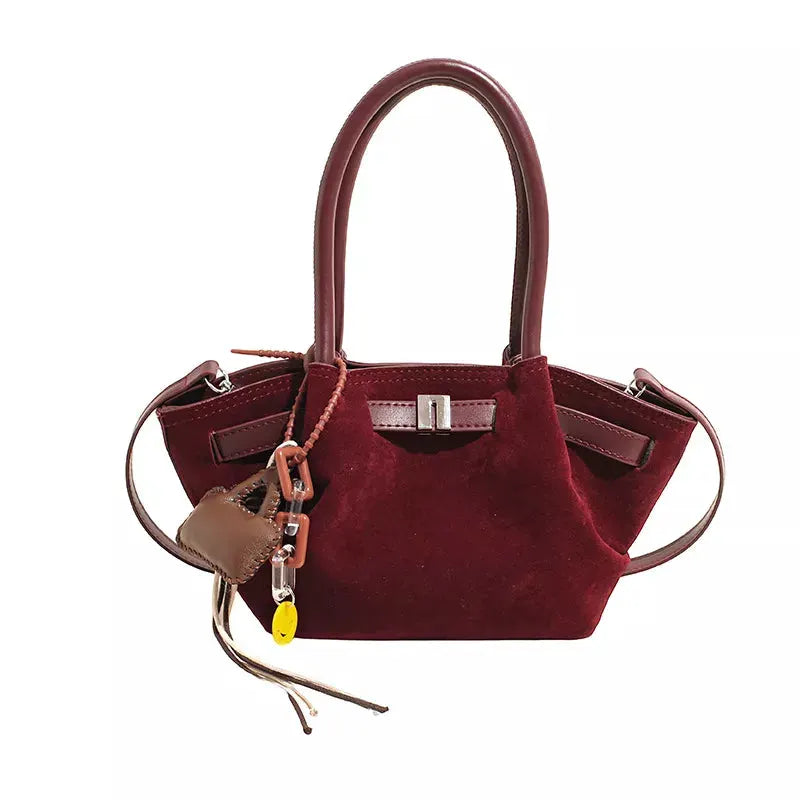 PU Leather Suede Mini Handbag by Partner Label