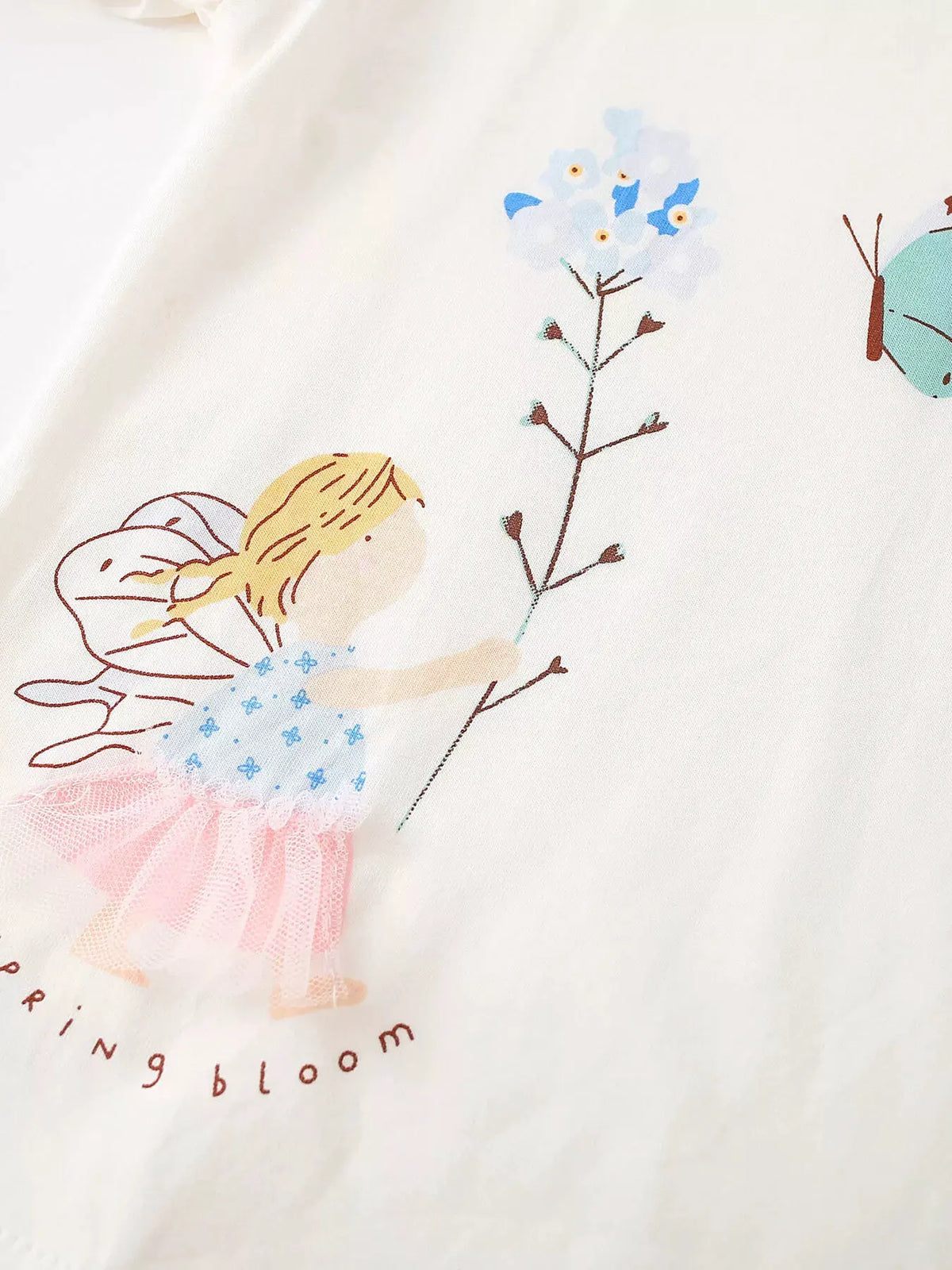 Children's Ruffle Long Sleeve Graphic T-Shirt by Trendsi