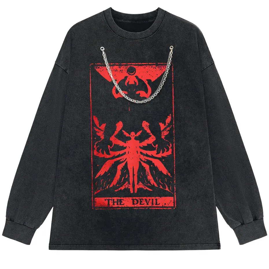 Devilman Crybaby Anime Graphic T-Shirt Men Harajuku Cotton Tee by Vimost Shop