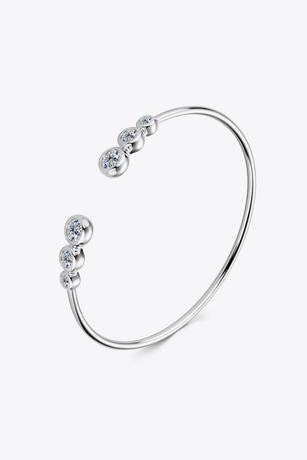 1.8 Carat Moissanite 925 Sterling Silver Bracelet by Partner Label