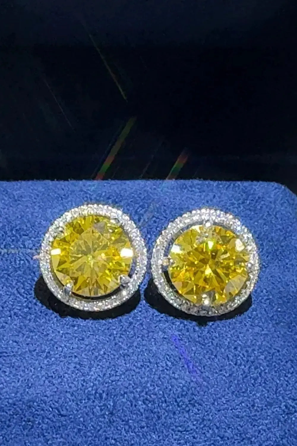 4 Carat Moissanite 925 Sterling Silver Earrings by Partner Label