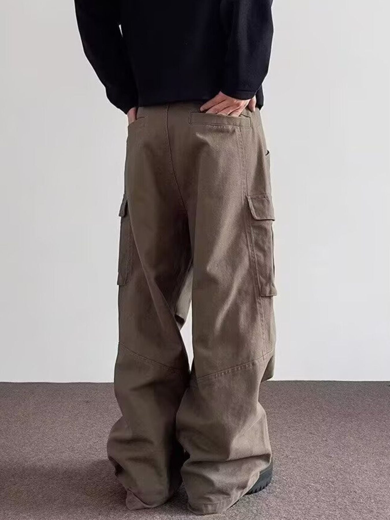 Men's Full Size Loose Fit Cargo Pants Plus Size by Partner Label