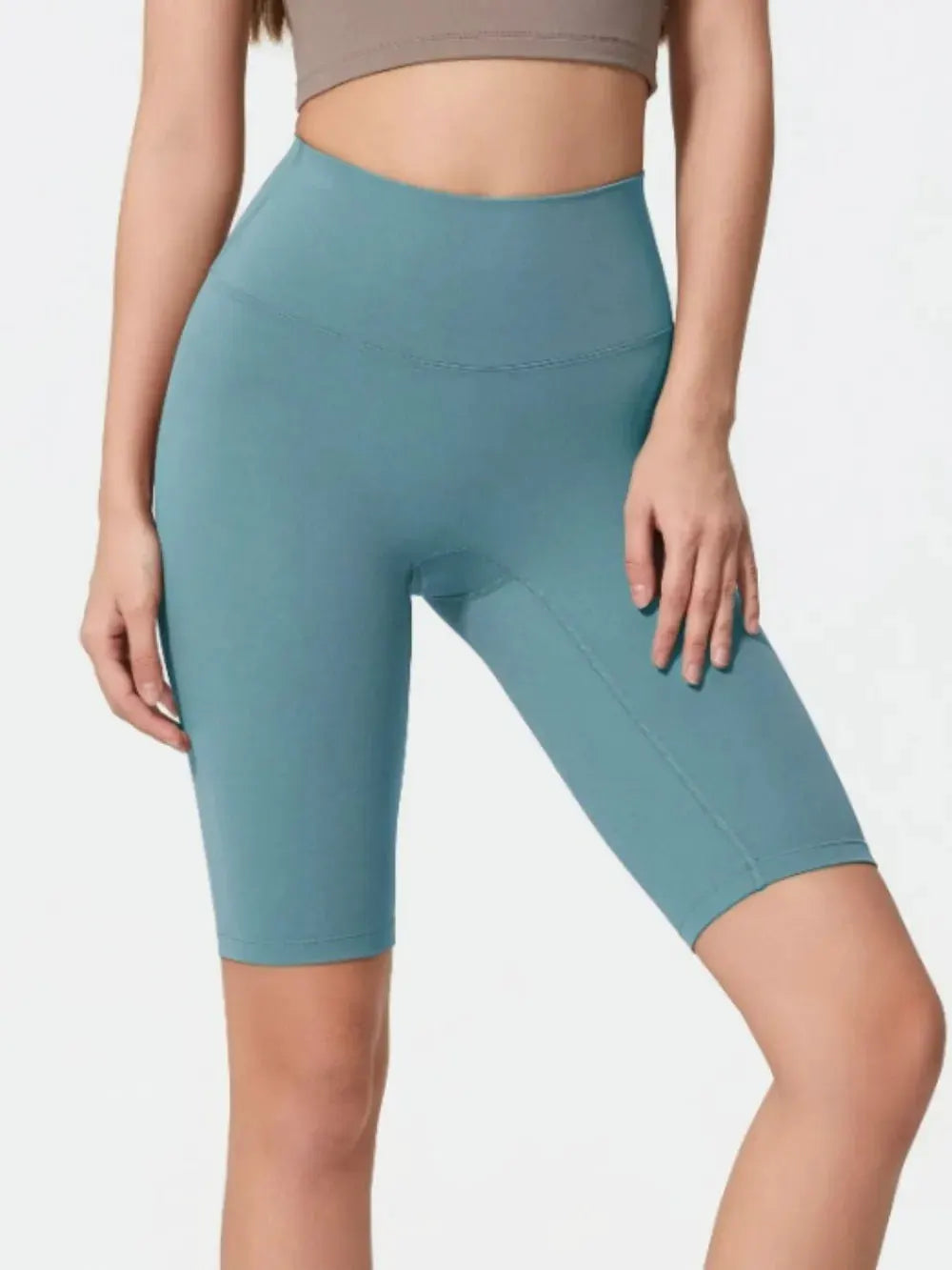 Millennia High Rise Wide Waistband Active Shorts by Millennia