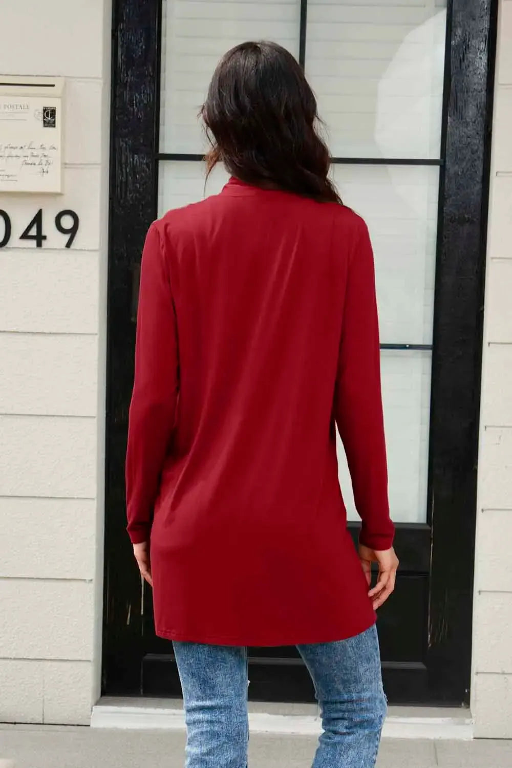 Basic Bae Full Size Open Front Long Sleeve Cardigan with Pockets | Partner Labels Selection by Partner Label