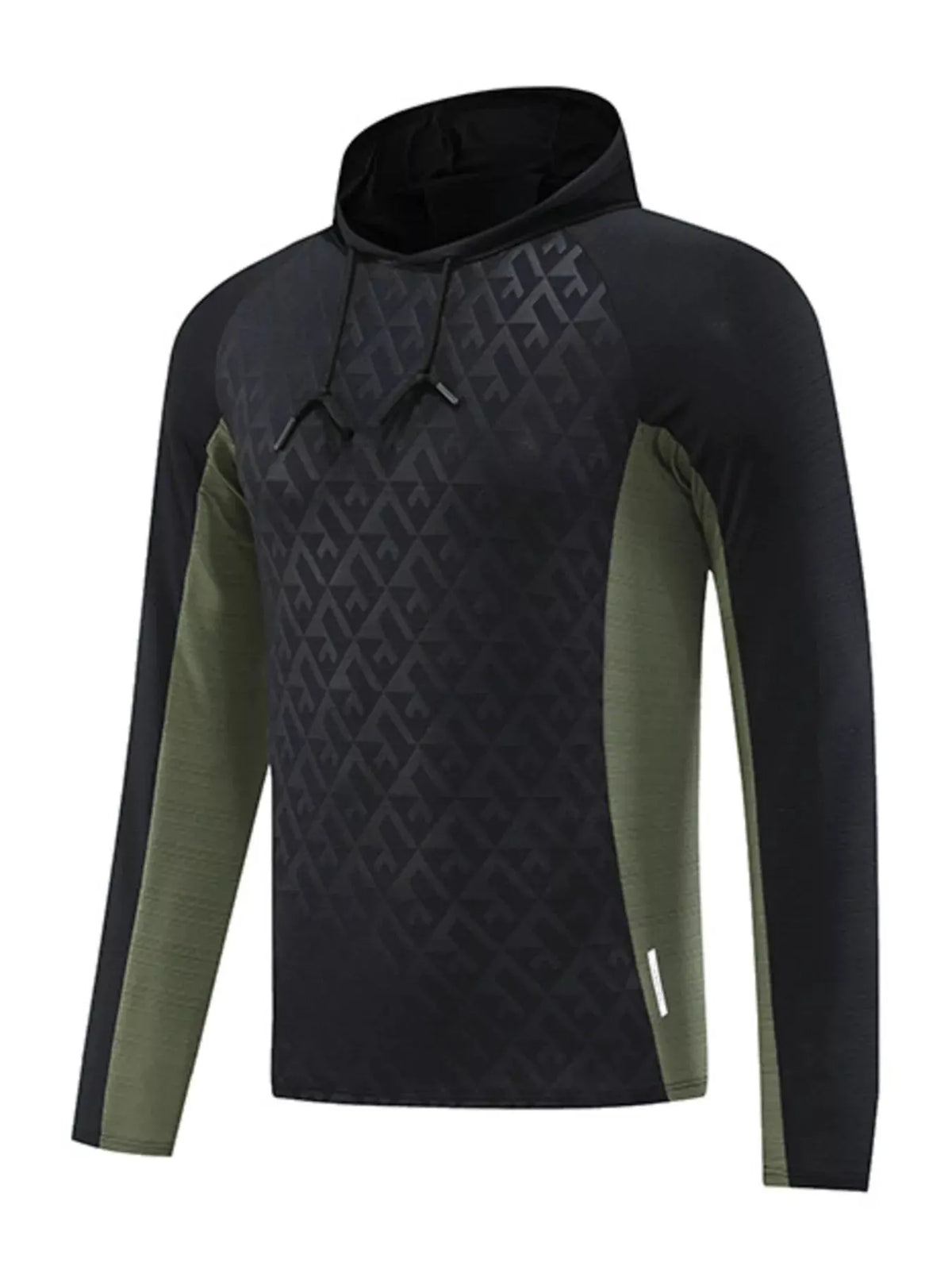 Men's Plus Size Raglan Sleeve Athletic Fit Hoodie by Trendsi