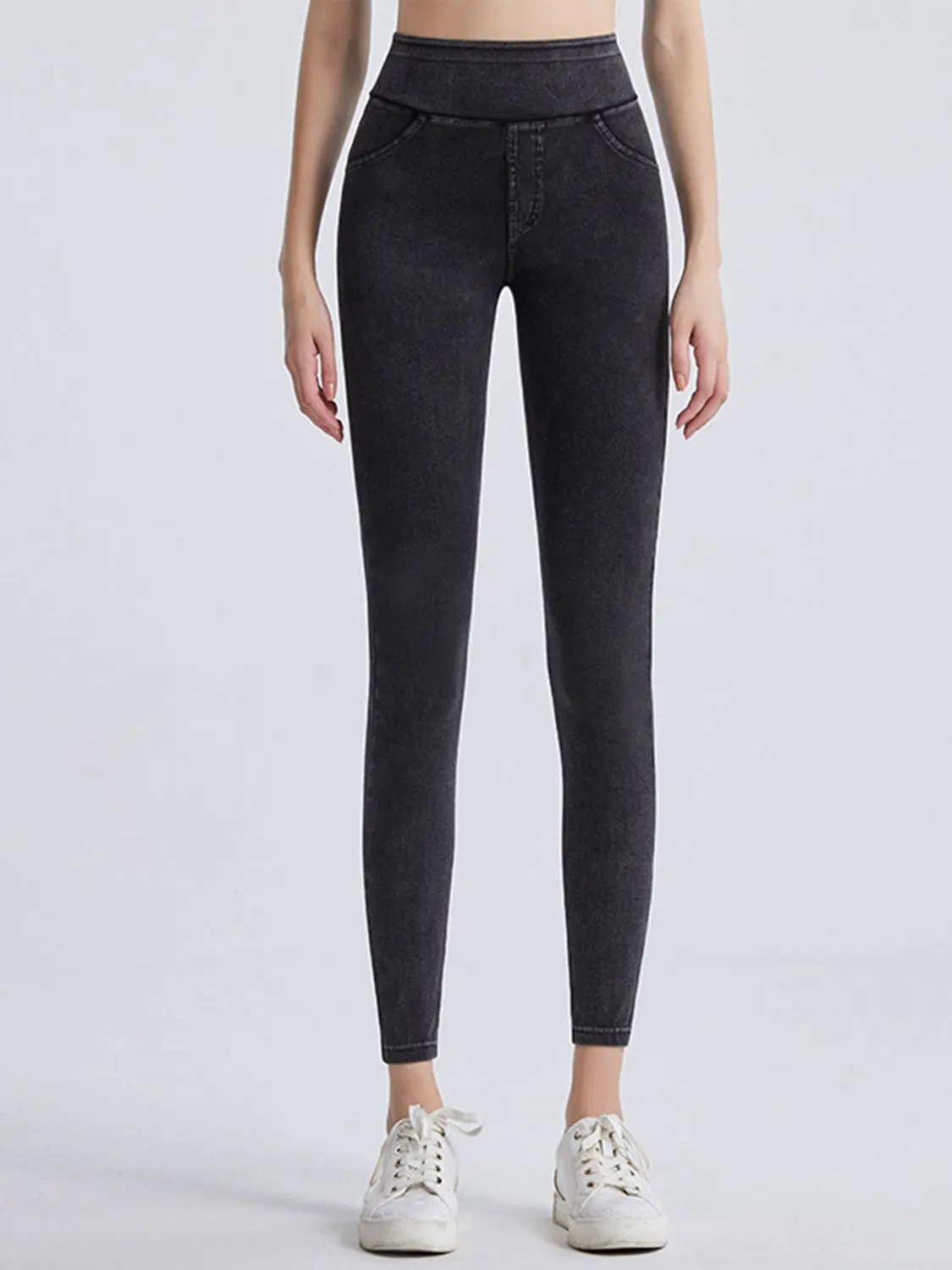 Wide Waistband Sports Leggings by Partner Label
