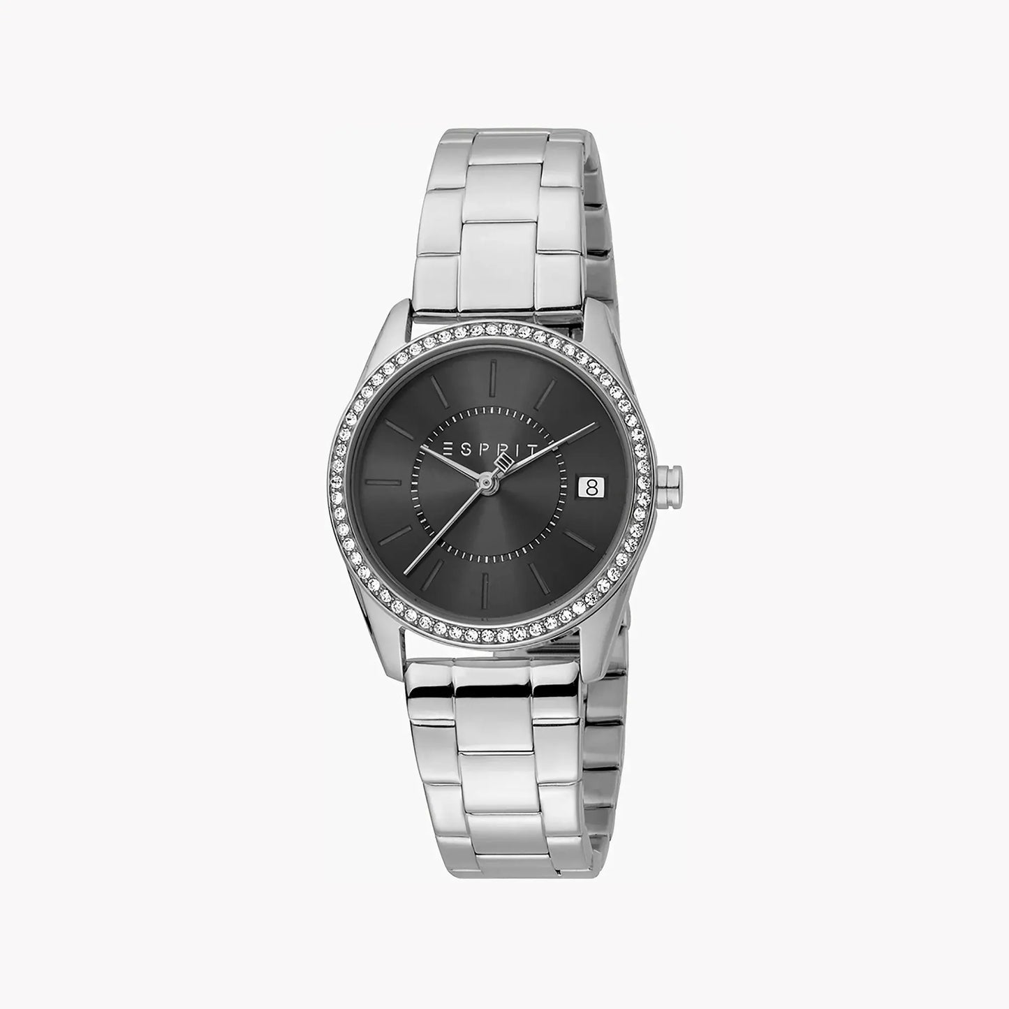 Esprit Women's Silver Stainless Steel Watch, Black Dial | Es1l091m0015 by ESPRIT