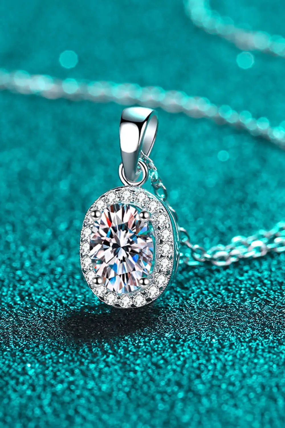 Be The One 1 Carat Moissanite Pendant Necklace by Partner Labels