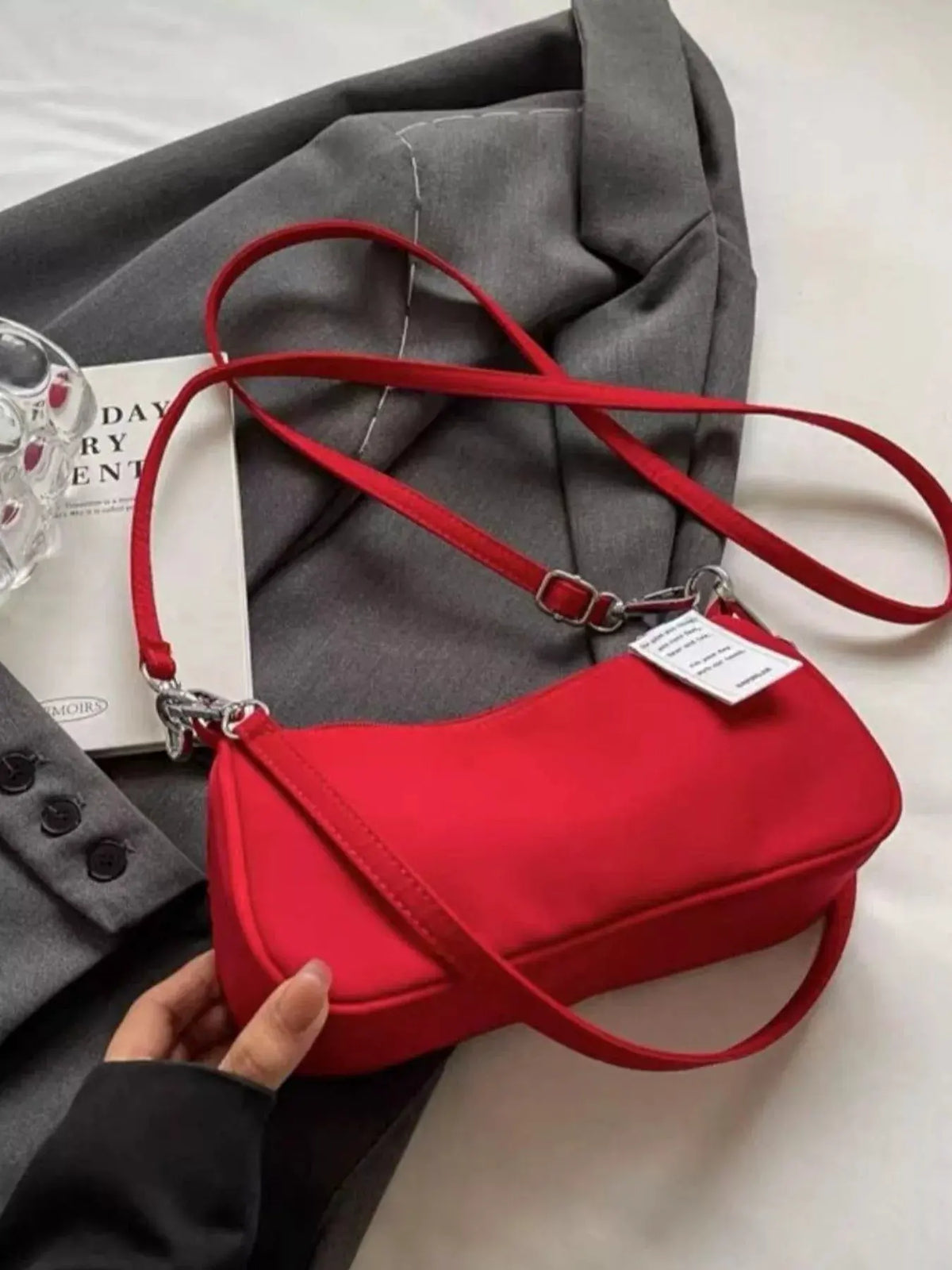 Solid Color Crossbody Bag by Partner Label