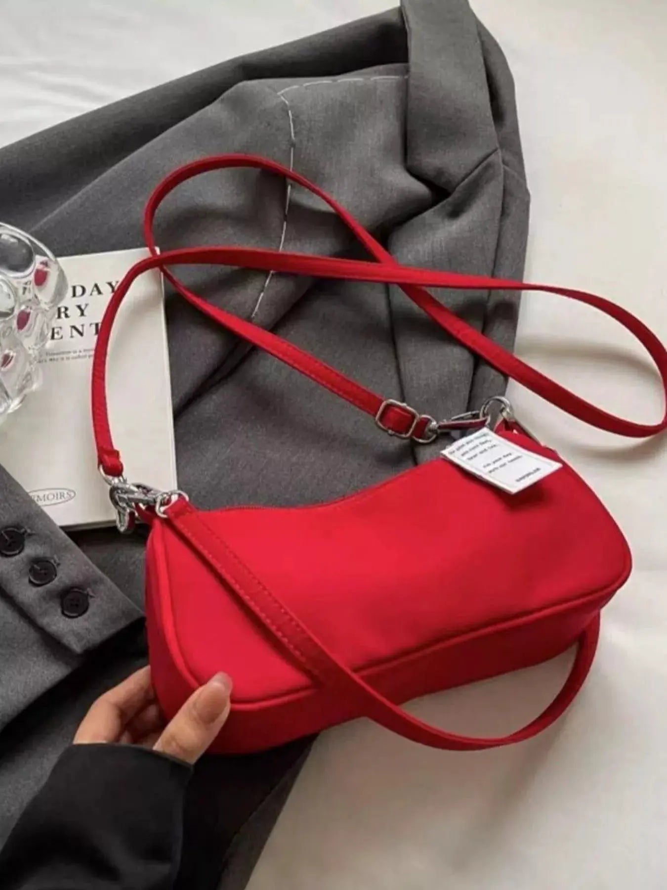 Solid Color Crossbody Bag by Partner Label