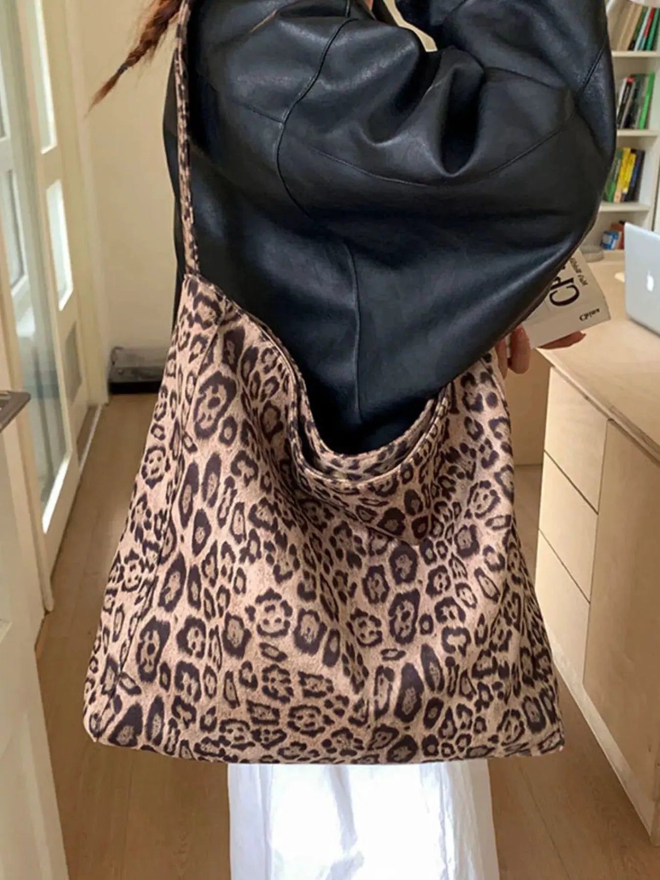 Leopard Print Tote Bag by Partner Label