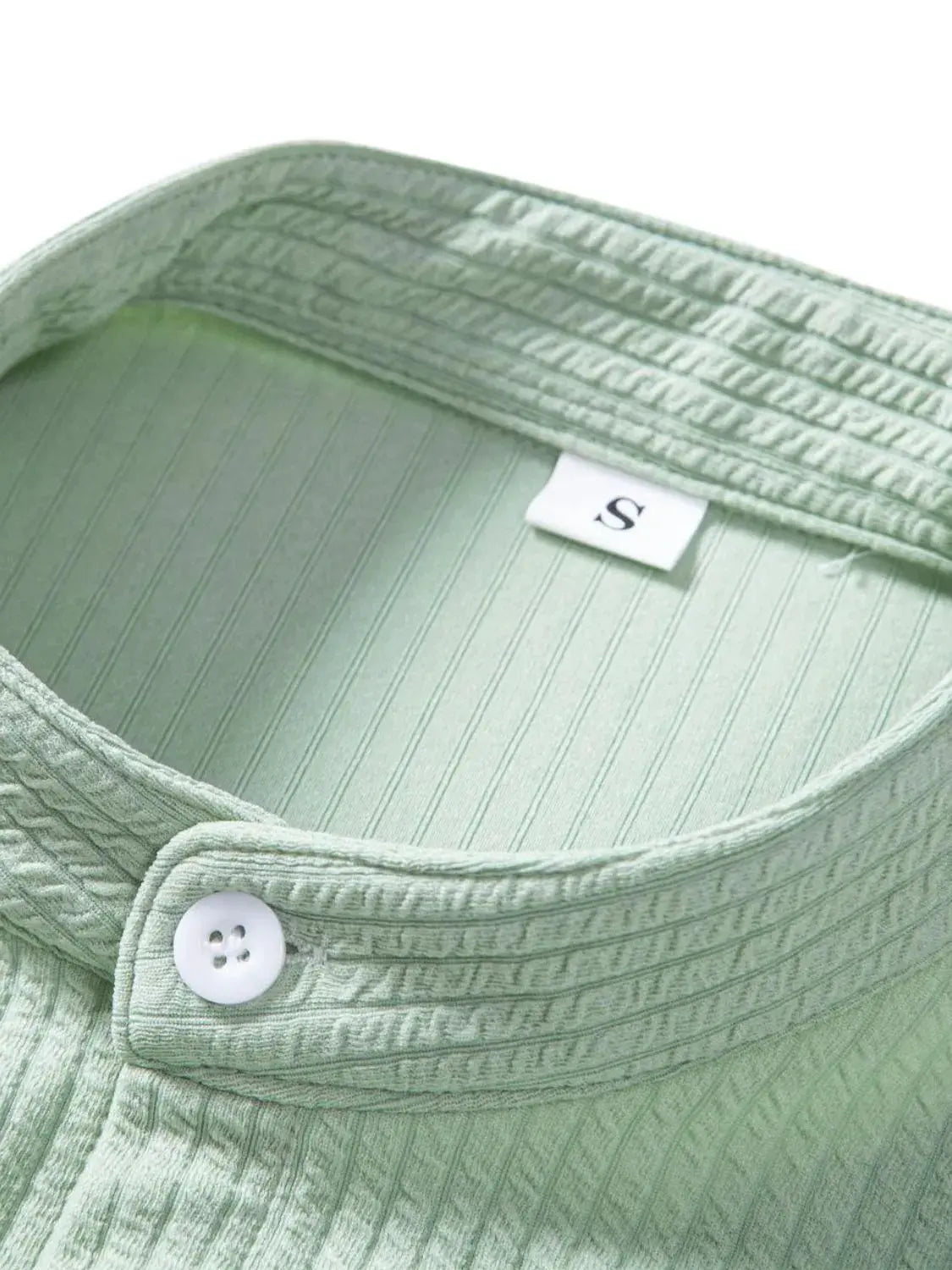 Men's Ribbed Short Sleeve Shirt and Shorts Set by Trendsi