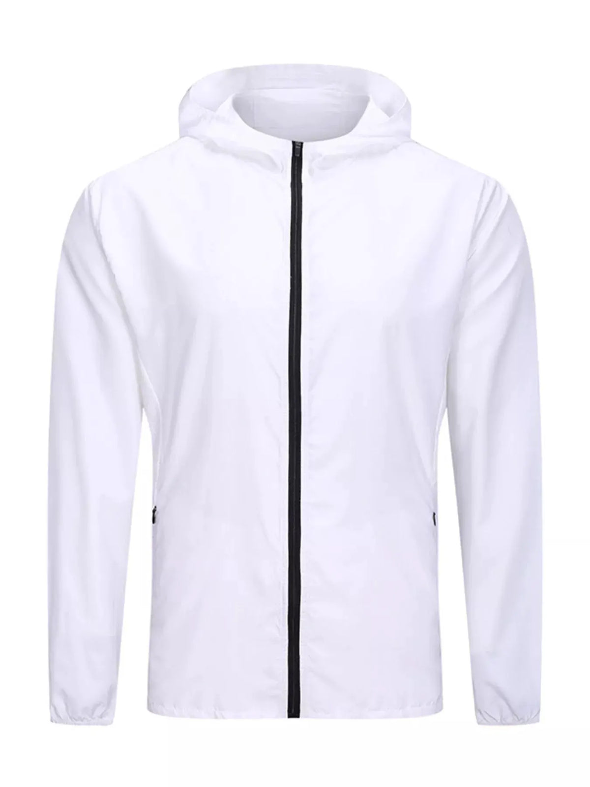 Men's Plus Size Zip Up Long Sleeve Hooded Jacket by Partner Label