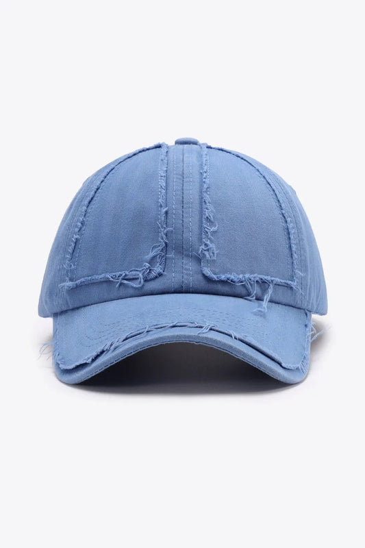 Distressed Adjustable Baseball Cap by Partner Label