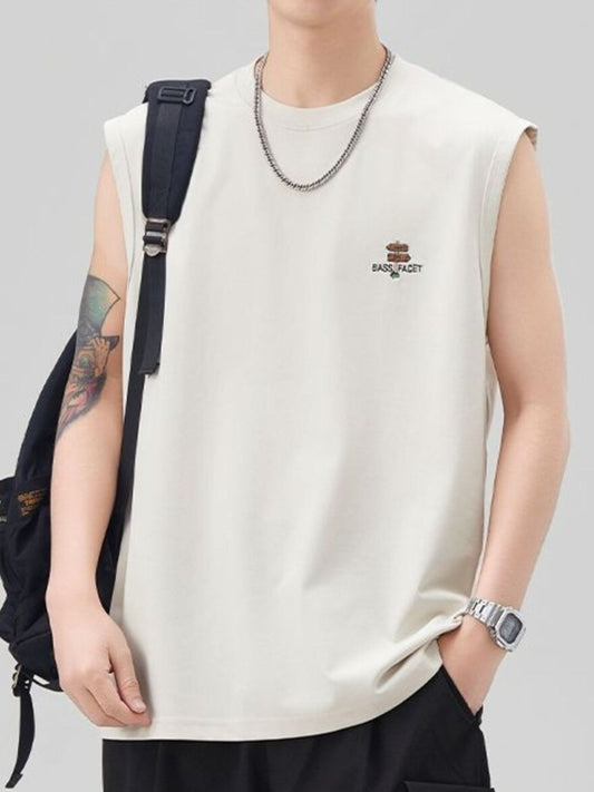 Men's Plus Size Round Neck Tank by Partner Label