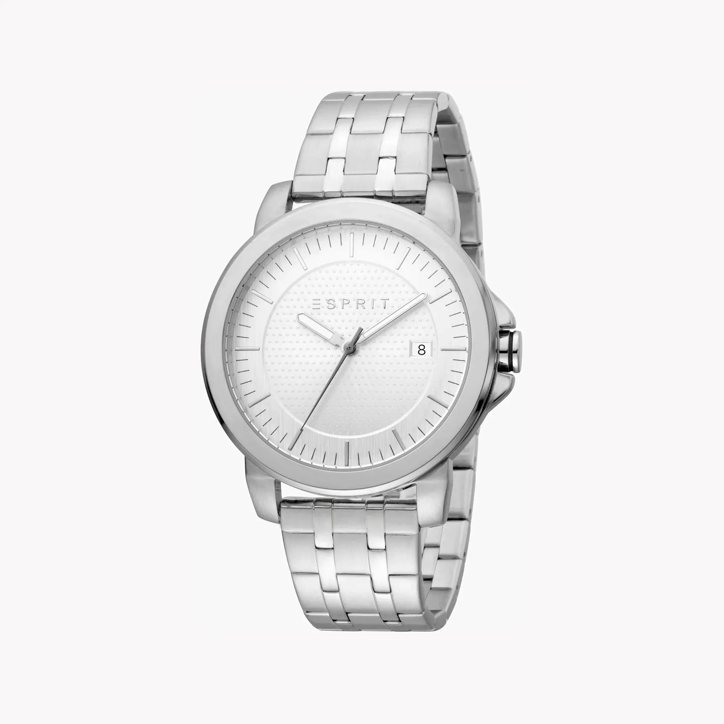 Esprit Men's Silver Stainless Steel Watch, Silver Dial | Es1g221m0045 by ESPRIT