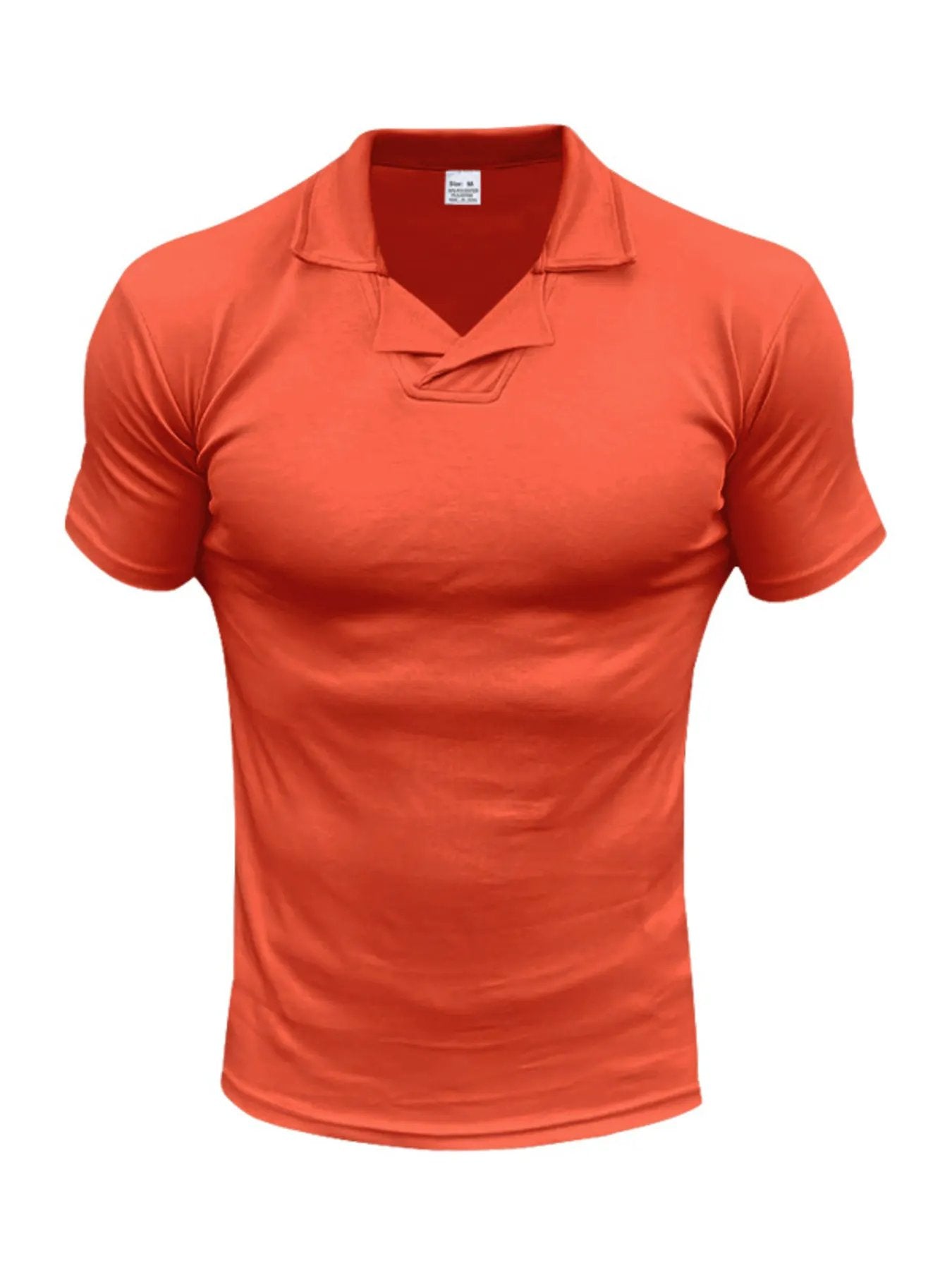 Men's Full Size Casual Short Sleeve Polo Plus Size by Trendsi