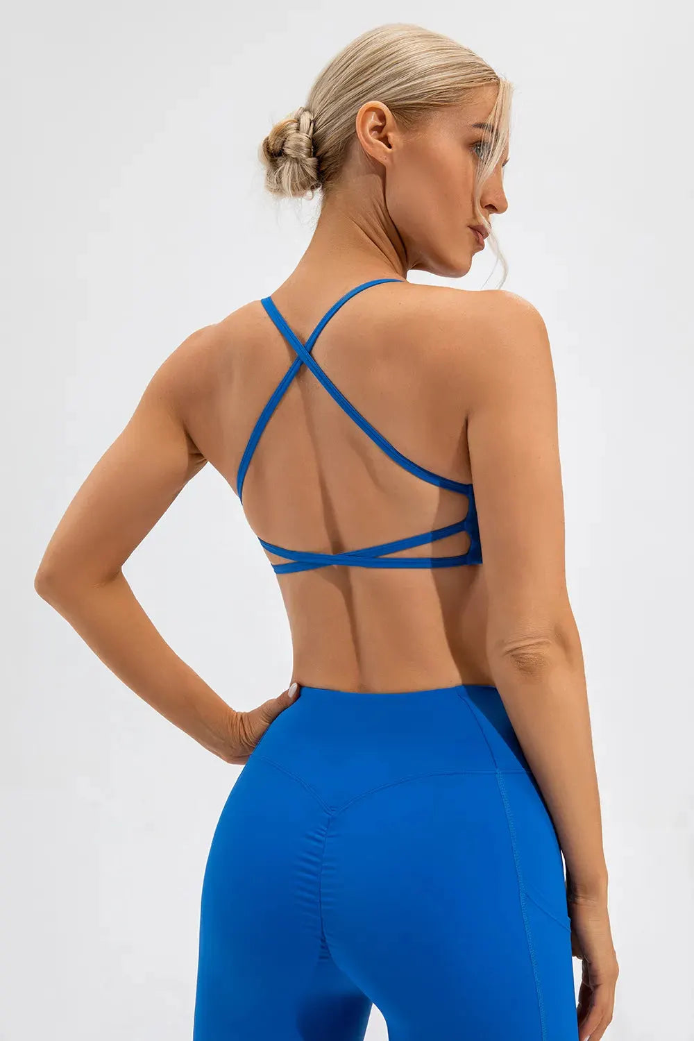 Crisscross Spaghetti Strap Active Cami by Partner Label