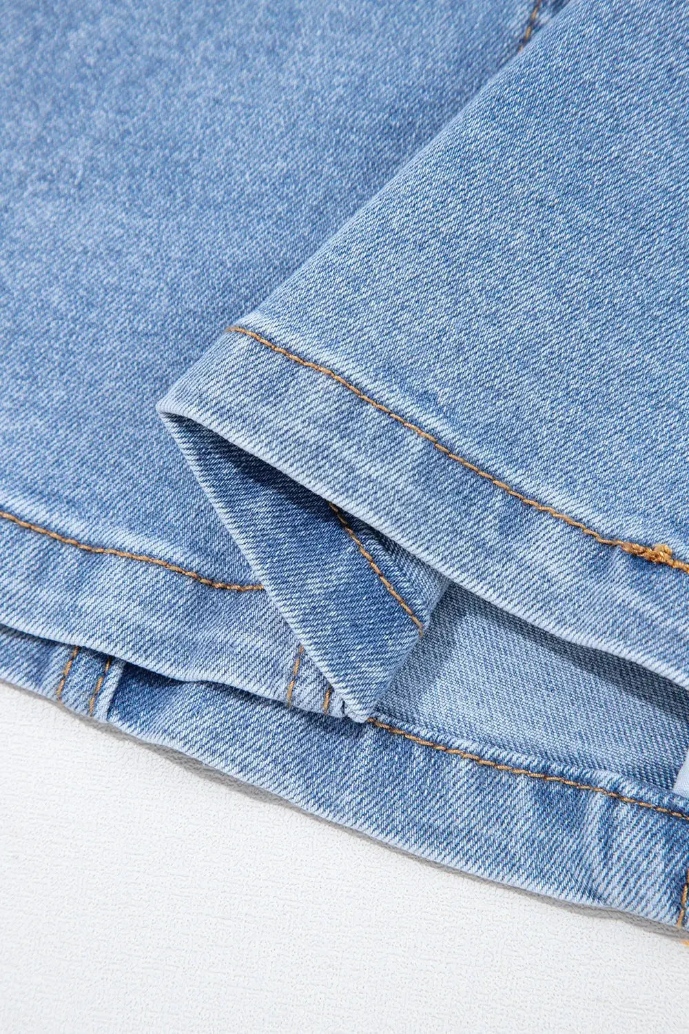 Square Neck Wide Strap Denim Dress by Partner Label