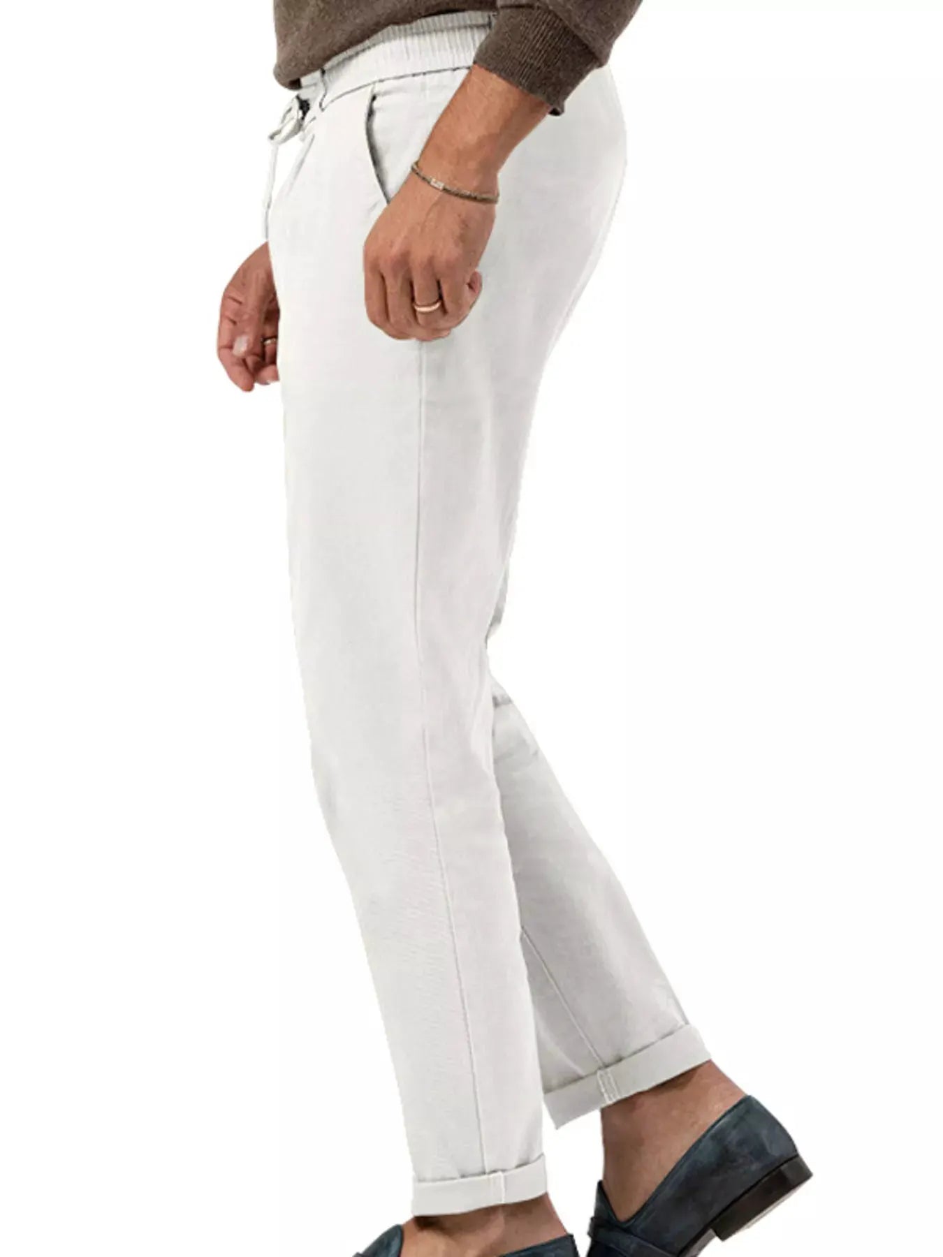 Men's Full Size Casual Drawstring Pants Plus Size by Trendsi