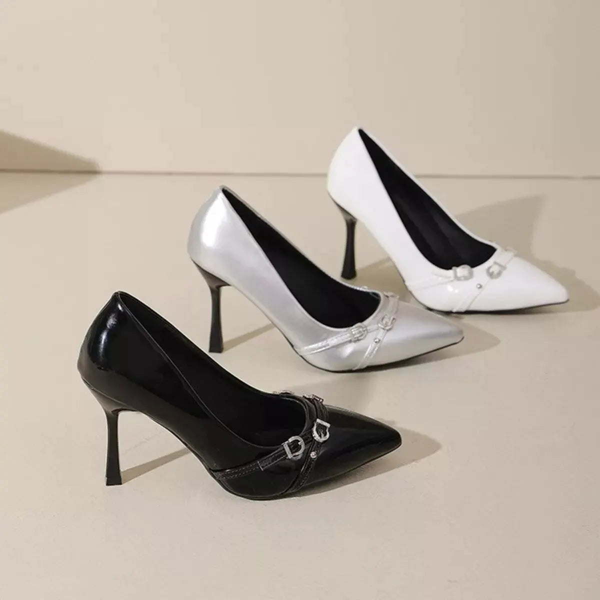 Point Toe High Heels Pumps by Partner Label
