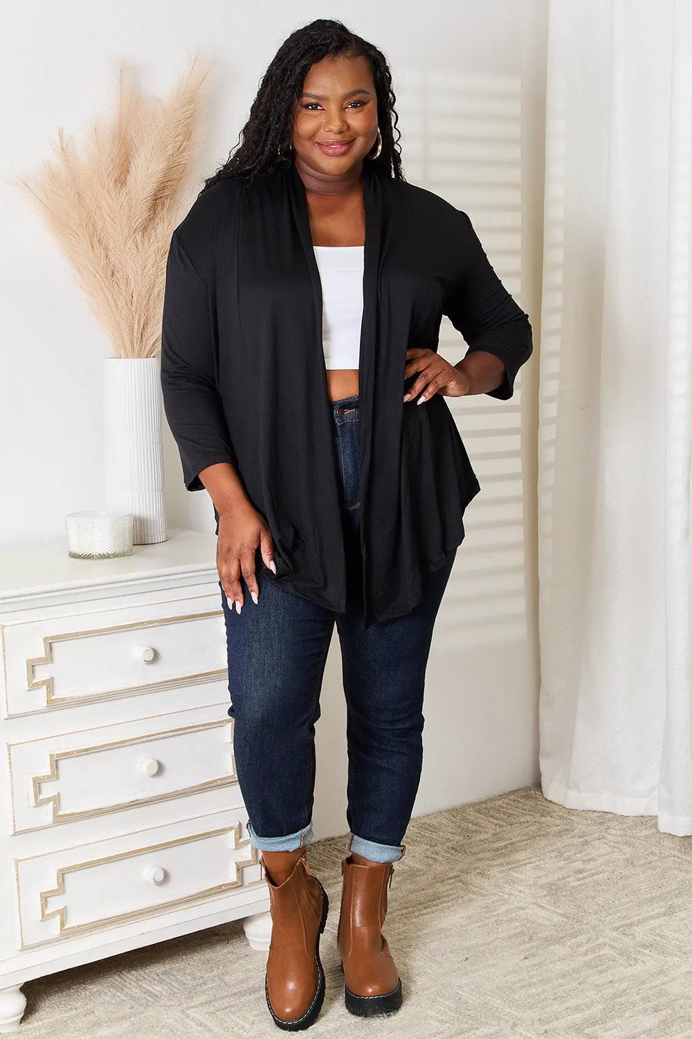 Culture Code Full Size Open Front Cardigan by Culture Code