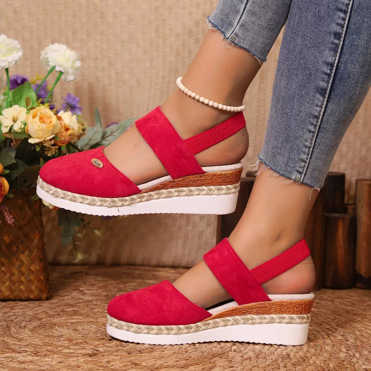 Espadrille Wedge Sandals with Ankle Strap | Partner Labels Selection by Partner Label