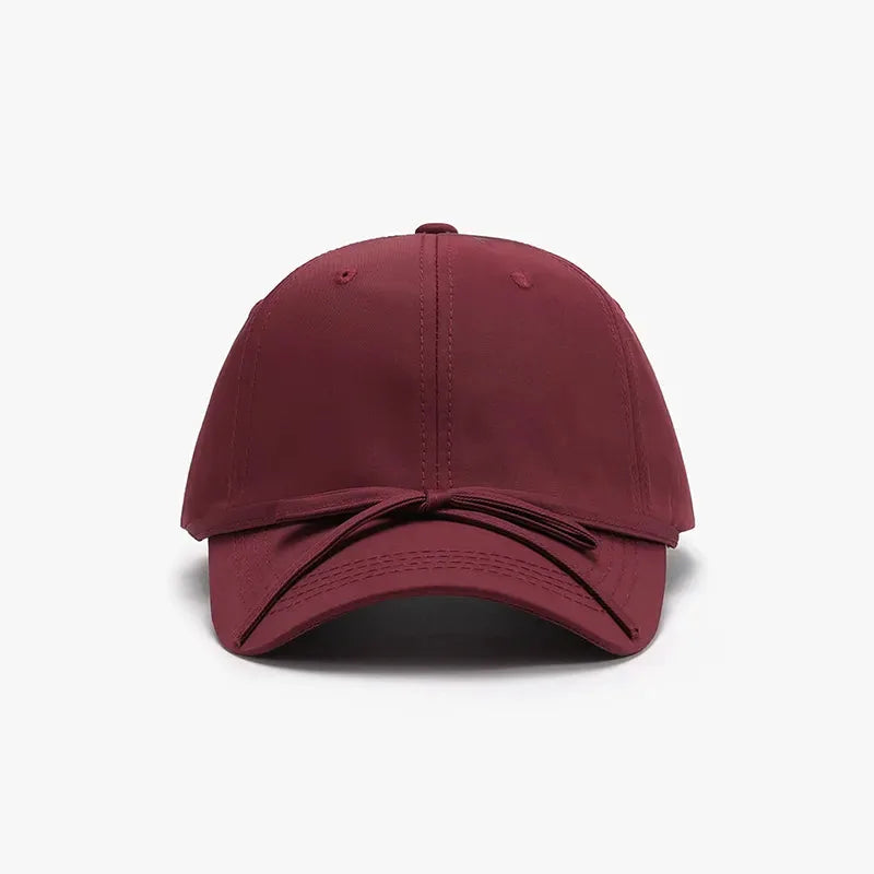 Tied Bow Cotton Baseball Cap by Partner Label