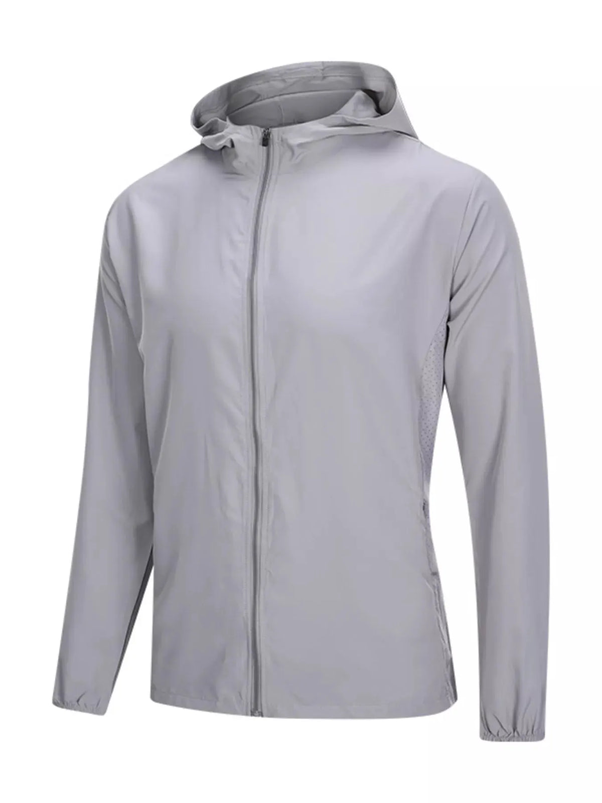 Men's Plus Size Zip Up Long Sleeve Hooded Jacket by Partner Label