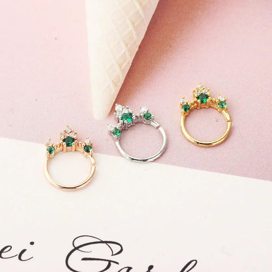Jewelry Nose Ring Diamond No Hole Nose Fake Nose Ring by Maiden-Art