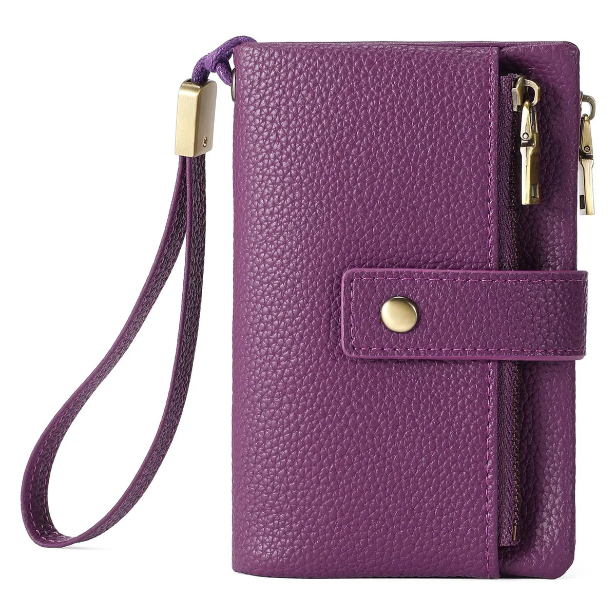 Solid Color Leather Wallet by Partner Label