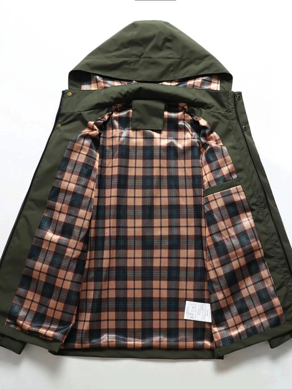Men's Plus Size Hooded Outdoor Windproof Coat by Partner Label