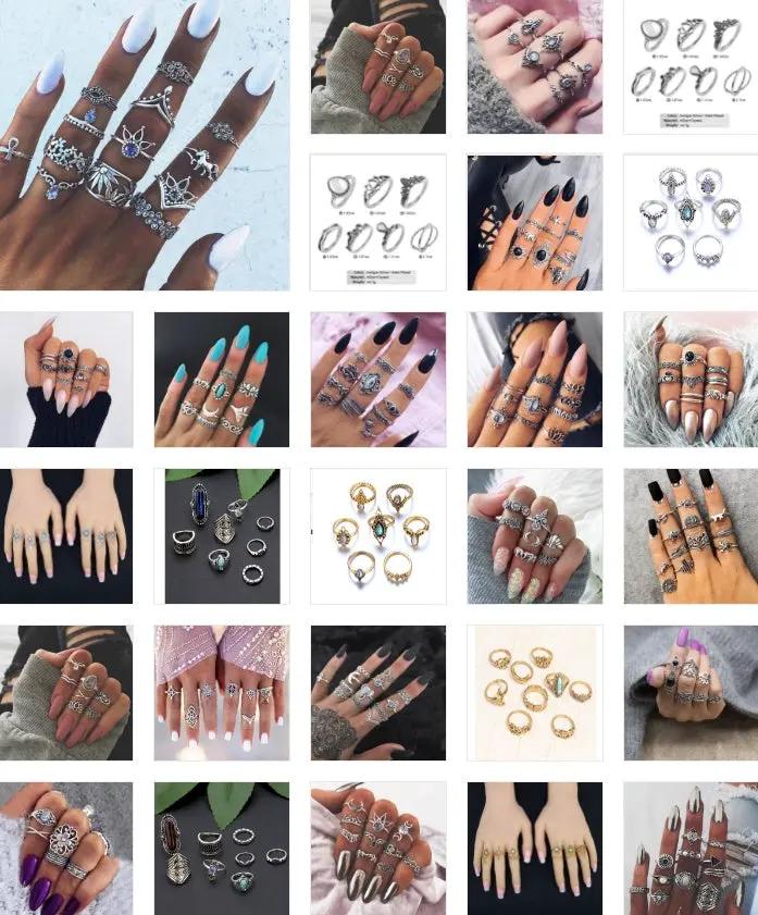 Our Favorite set of rings - Vintage Knuckle Rings! by Maiden-Art