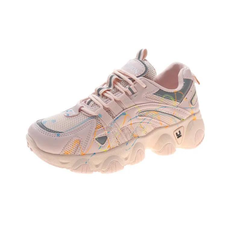 Luminous super fire daddy shoes women trend sneakers by Maiden-Art