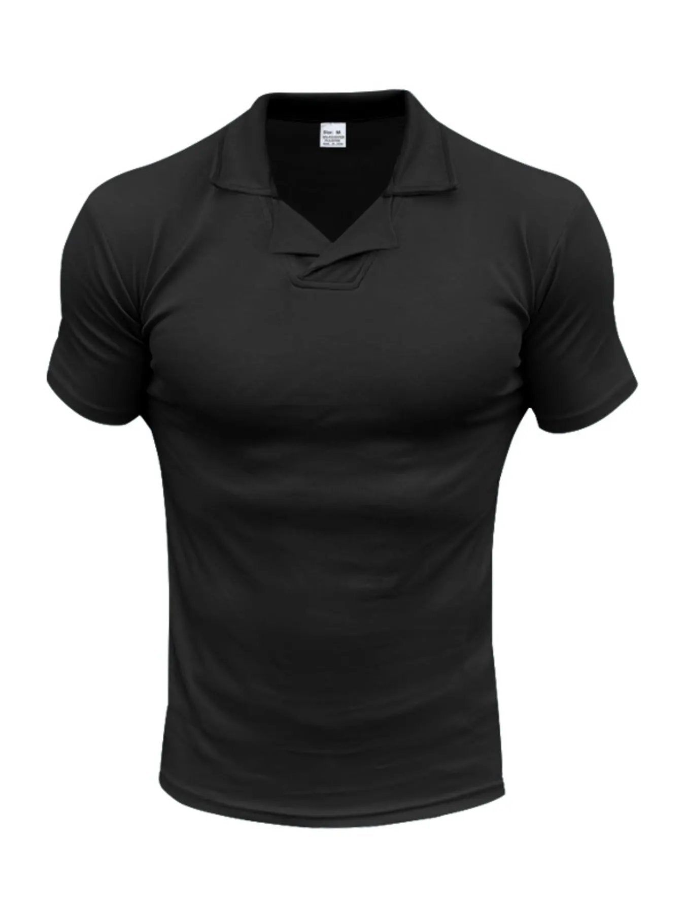 Men's Full Size Casual Short Sleeve Polo Plus Size by Trendsi