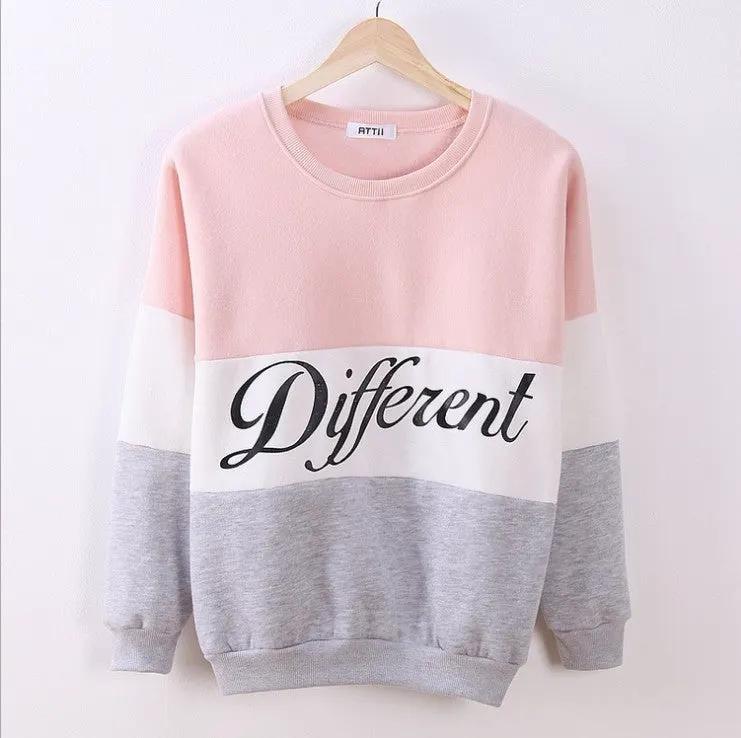 Colorblock Alphabet Sweatshirt by Maiden-Art